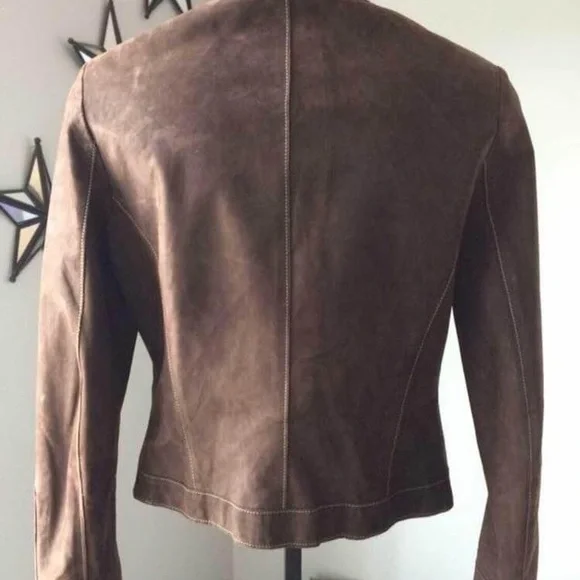 Leather jacket -Roots - Picture 4 of 10